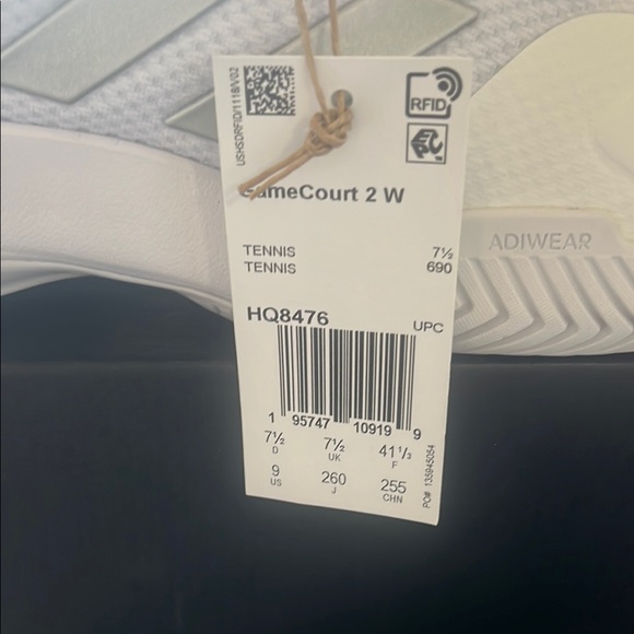 Adidas GameCourt 2W Women's White Sneakers
NIB - Picture 3 of 3